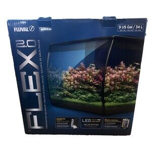 Fluval Flex 9 gal. Aquarium Kit - 15004 Open New all is included